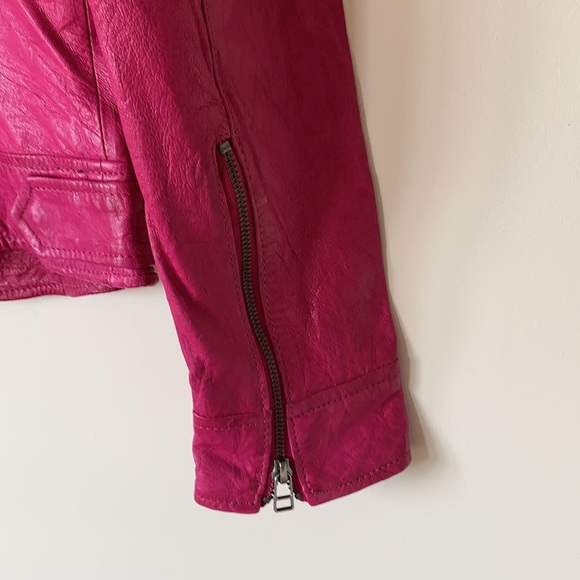 Danier Leather Small Pink  Bomber Jacket - Picture 5 of 12